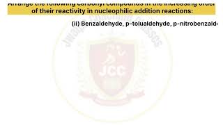 Arrange the carbonyl compounds [upl. by Tray730]