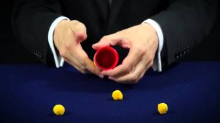 The Cups and Balls Magic Routine [upl. by Elleryt]