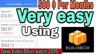 Admob earning 100 Per day Best Idea  Using BuildBox [upl. by Grof]