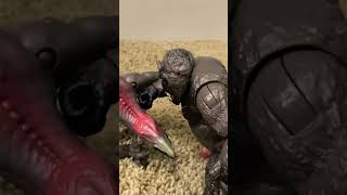 Kong vs skull crawler part 1 fight kingkong gozillavskong skullisland stopmotion kaiju [upl. by Ainezey]