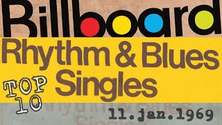 Top 10 RampB Singles  Billboard jan111969 [upl. by Akiram]