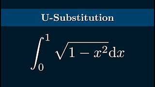 The Integral of sqrt1x2 from 0 to 1 Using USubstitution [upl. by Amimej853]