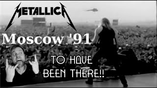 Metallica  Enter Sandman Live Moscow 1991  FIRST TIME REACTION [upl. by Diarmuid]