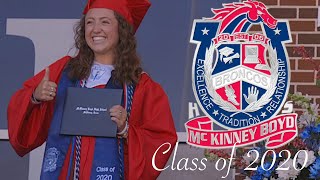 McKinney Boyd High School 2020 Graduation [upl. by Asoj]