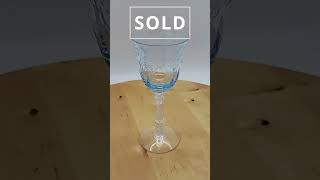 What Sold  Fostoria Navarre Blue Elegant Glass Claret Wine Glass elegant blue [upl. by Ecirp]