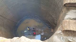 Sany longreach excavator  well digging  Blasting work  Mahesh  96426 56505 [upl. by Liam]