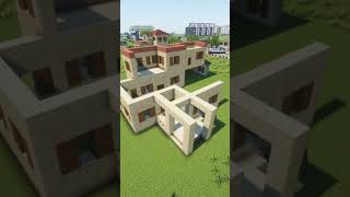 Italian Mansion Timelapse minecraft minecrafttimelapse [upl. by Faxan282]