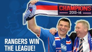 Rangers win the league  Rangers 30 Airdrieonians [upl. by Houston]