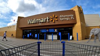 Shopping at Walmart at West Town Corners in Altamonte Springs Florida  Store 1374 [upl. by Atikir]