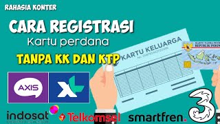 rahasia konter Registrasi kartu perdana tanpa KK dan KTP kita di jamin berhasil [upl. by Jenda]