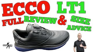 ecco lt1 golf shoe review 2024  GOLF FM [upl. by Neram460]