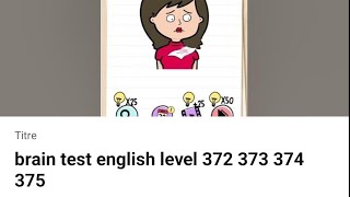 brain test english level 372 373 374 375 [upl. by Anemij192]