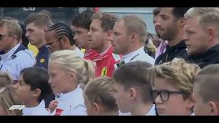 F1 Spa 2019  Anthoine Hubert death tribute amp minute silence  Norris interview  Live 60FPS [upl. by Meekahs]