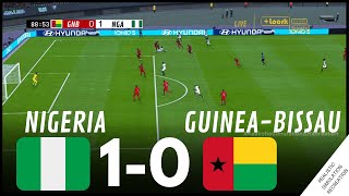 AFCON2023 Nigeria 10 GuineaBissau  HIGHLIGHTS • Simulation amp Recreation from Video Game [upl. by Carlita]