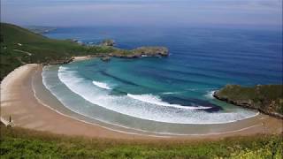 Places to see in  Asturias  Spain  Llanes Beach [upl. by Tterrej]