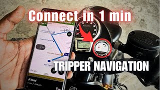 How to use Tripper navigation in Royal Enfield  2024 Classic 350 New features [upl. by Lipinski682]