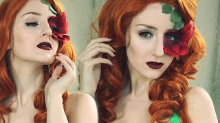 Poison Ivy Makeup Tutorial for Halloween [upl. by Noellyn290]