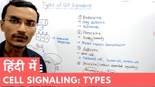 Types of Cell Signalling in Hindi [upl. by Pappas]