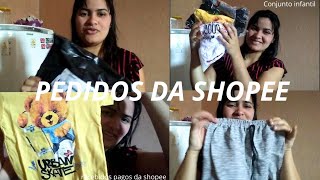 RECEBIDOS PAGOS da SHOPEE  5 conjunto infantil  todos lindos 😍🤗 [upl. by Tarazi]