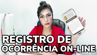 COMO FAZER BOLETIM DE OCORRÊNCIA ONLINE [upl. by Alleul]