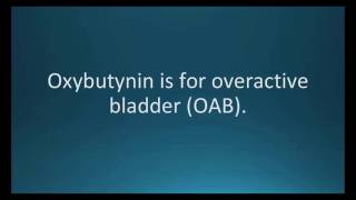 How to pronounce oxybutynin Ditropan Memorizing Pharmacology Flashcard [upl. by Alodie]