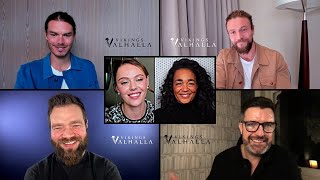 Vikings Valhalla Stars Sam Corlett Leo Suter and Frida Gustavsson on Their Characters Origins [upl. by Ylenaj]