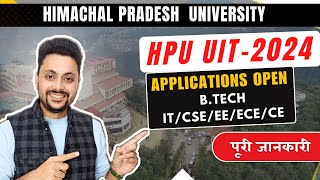 HPU UIT  2024  Registration Dates OUT  Exam Date Admission Process  Full Details [upl. by Adelheid]