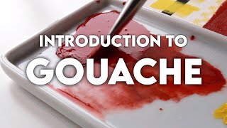 INTRODUCTION TO GOUACHE  A Beginners Guide  Materials Blending Techniques and more [upl. by Fayth]