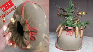 DIY Ein Nikolaussack aus alten KlamottenDIY A Santas sack of old clothes [upl. by Jesse22]