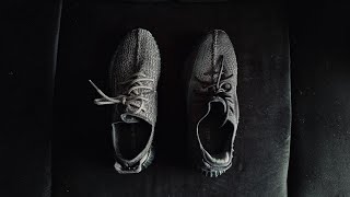 Yeezy 350 Pirate Black US Size 12 Compared to 350 V2 Onyx  Sizing and Comfort 2023 Releases [upl. by Bosson648]