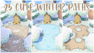 25 Cute Winter Paths  Animal Crossing New Horizons  Acnh [upl. by Ian]