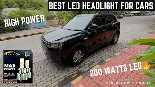 Best Led Headlight Bulb For Cars And SUVs in 2024  Installation In Mahindra XUV300 mahindra [upl. by Sidney]