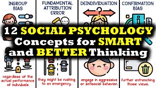 12 Social Psychology Concepts for Smart and Better Living [upl. by Palecek346]