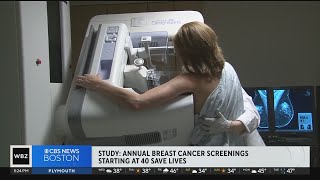 More evidence shows annual mammogram beginning at age 40 could save lives [upl. by Nelak]