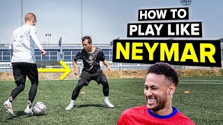 Improve your dribbling like Neymar  Learn football skills [upl. by Haissi163]