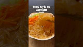 Easy Glass Noodles recipe 🍜 cooking food foodhacks recipe shorts fyp trending viral asmr [upl. by Nosirb]