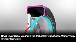 Hyundai Motor and Kia Unveil Snow ChainIntegrated Tire Technology Using Shape Memory Alloy [upl. by Dillon]