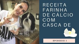 RECEITA FARINHA DE CÁLCIO COM CASCA DE OVO [upl. by Kennith566]