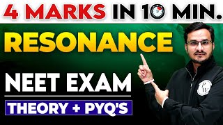 Resonance  4 Marks in 10 Minutes For NEET Exam [upl. by Anyotal]