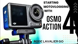 Checking the audio quality of Rode Lavalier go mic with DJI Osmo Action 4 and DJI Audio Adapter [upl. by Ebba206]