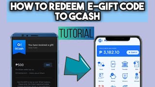 Paano mag redeem gcash EGift code  500 pesos gcash egift [upl. by Annawyt]