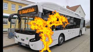 SOUND Mitfahrt in einen VDL CITEA SLF 120 ELECTRIC  PBBC 6476  Als Testbus im Einsatz bei NVS [upl. by Anifled]