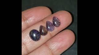 Natural Iolite Sunstone Cabochons [upl. by Iverson]