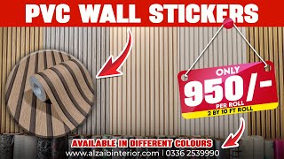 Cheap amp Easy DIY PVC Wall Sheet Sticker  Waterproof 3d Wall Sticker Sheet in Karachi [upl. by Meirrak]