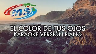 El Color De Tus Ojos Banda Ms Karaoke Piano [upl. by Stanislas]