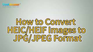 How to Convert HEICHEIF Pictures to JPGJPEG Files Solved [upl. by Struve]