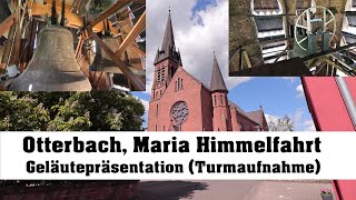 Otterbach kath Kirche Mariä Himmelfahrt Geläutepräsentation Turmaufnahme [upl. by Enilaf]