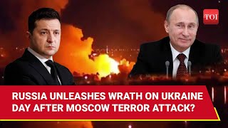 Putin Bombards Kyiv And Lviv With 20 Missiles Multiple Drone After Moscow Terror Attack [upl. by Budd]