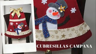 Cubresilla Navideño Campana parte 1 NIEVE Moldes Gratis 🎄🎄🎄 [upl. by Nelra]