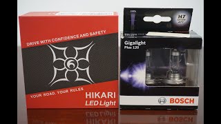 HIKARI CORE12 LED vs BOSCH Gigalight Plus 120 [upl. by Trahurn]